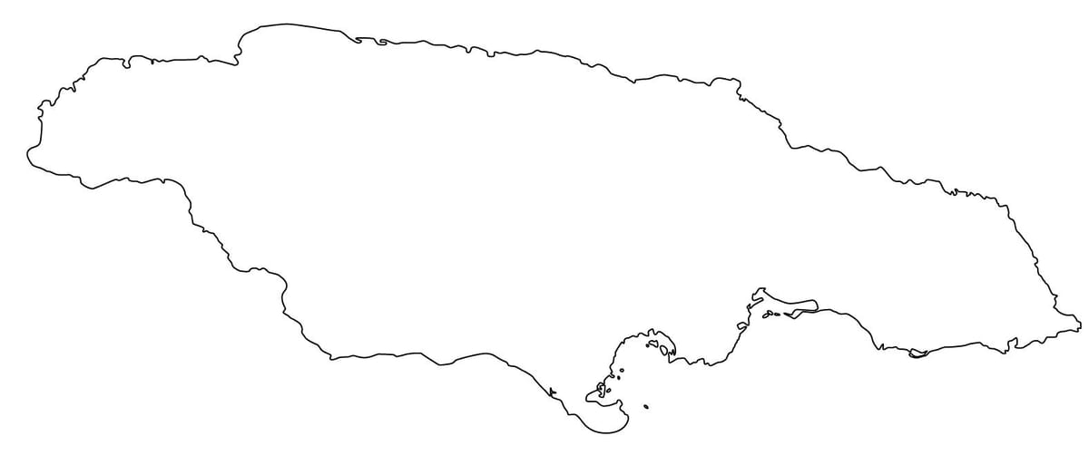 Карта на скица јамајка