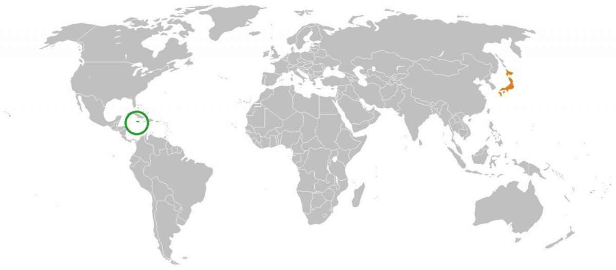 јамајка на мапата на светот