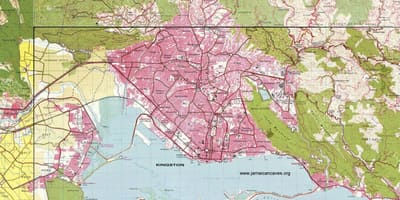 Јамајка кингстон на мапата