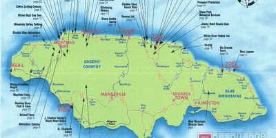 Мапа на крвавиот заливот јамајка одморалиште 