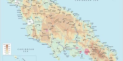 Карта на јужниот брег јамајка 