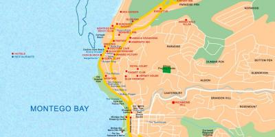 Montego bay јамајка на мапата